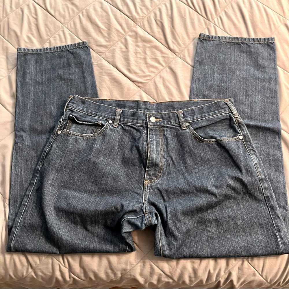 Brooks Brothers 346 Blue Denim Jeans, 38x34